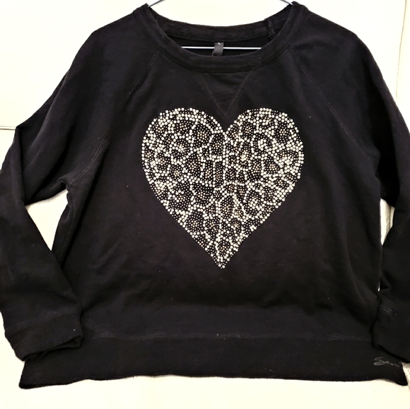 2/30$ Seven7 nice black sweater with pearls - Picture 1 of 6